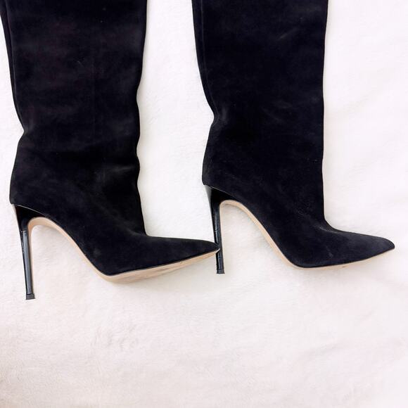 Paris Texas Over-the-knee Suede Boots in Black (Size 37.5) - Picture 9 of 16